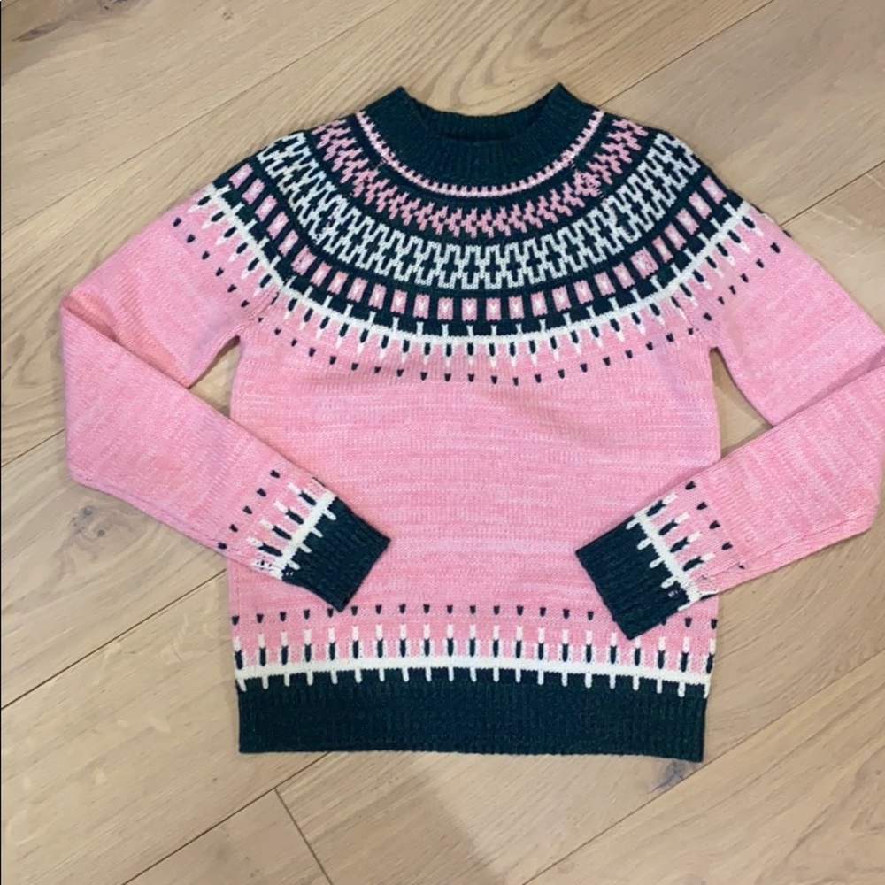 Fair Isle, Mock Neck Sweater